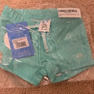 RuggedButts Kids Swim Trunks in Aqua
